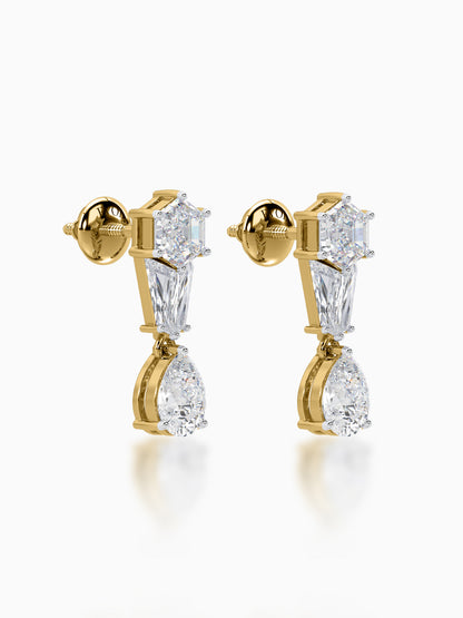 Polygon Passion Diamond Earrings