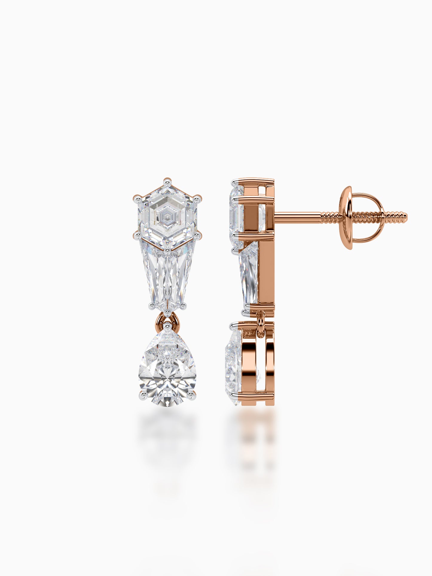 Polygon Passion Diamond Earrings