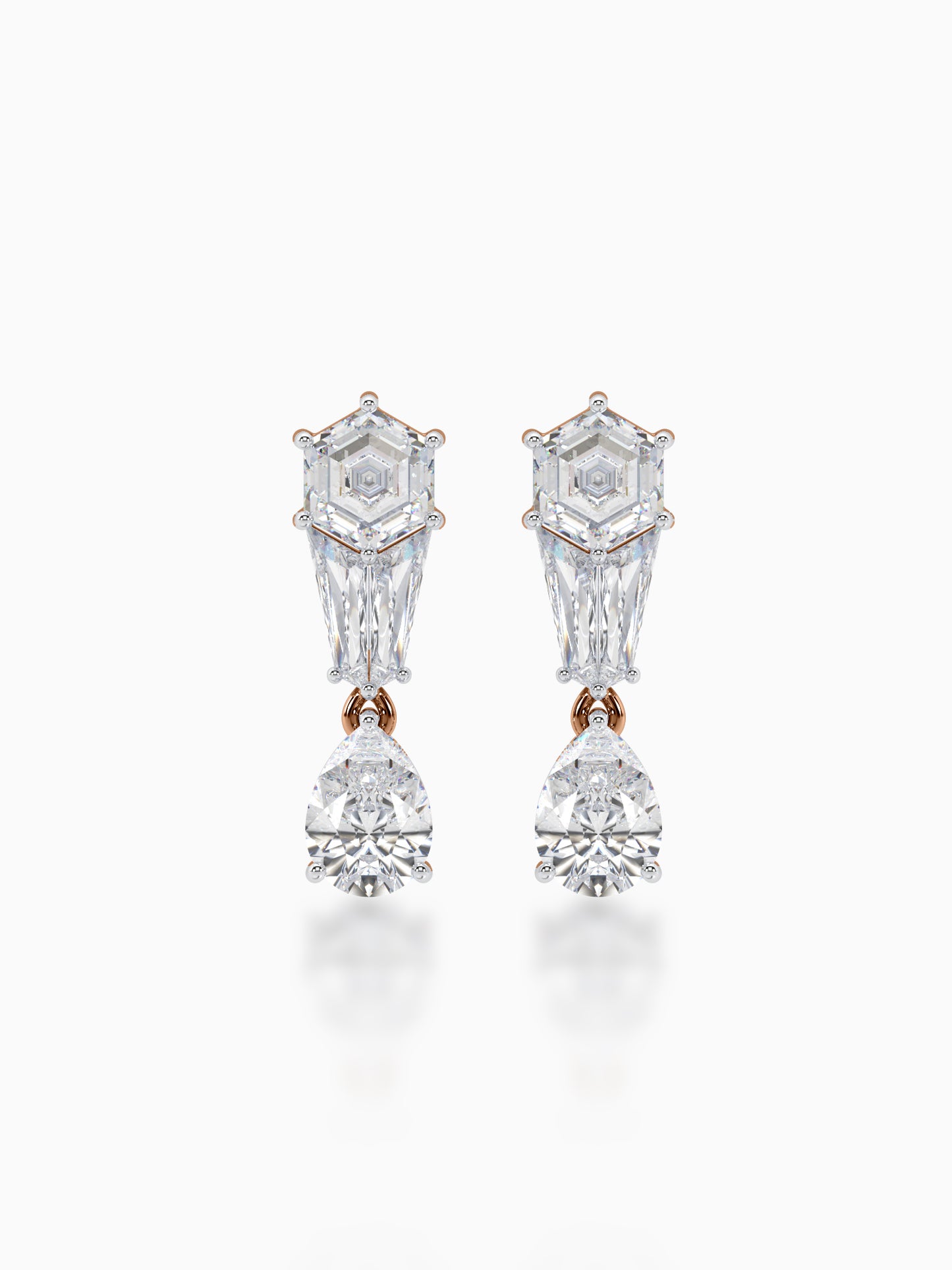 Polygon Passion Diamond Earrings