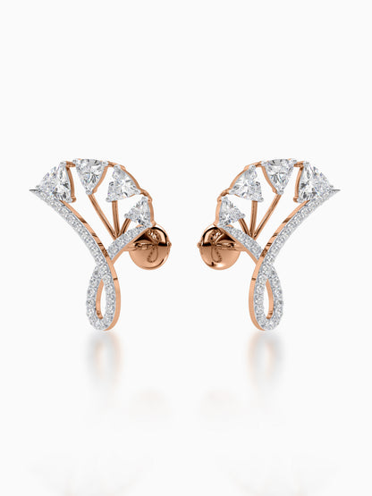 Gilded Stardust Diamond Earrings