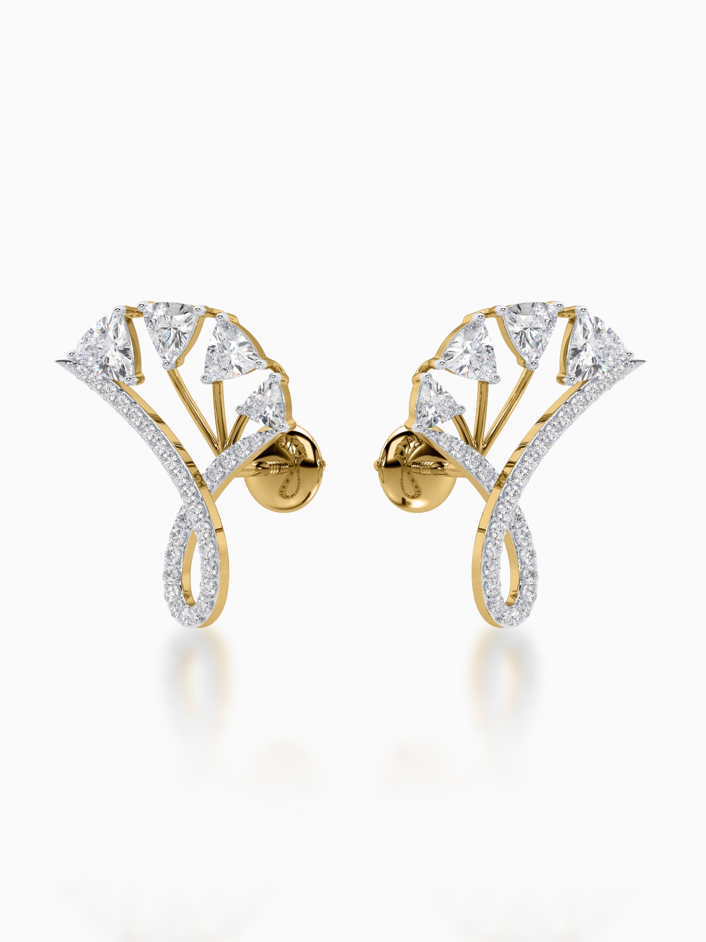 Gilded Stardust Diamond Earrings