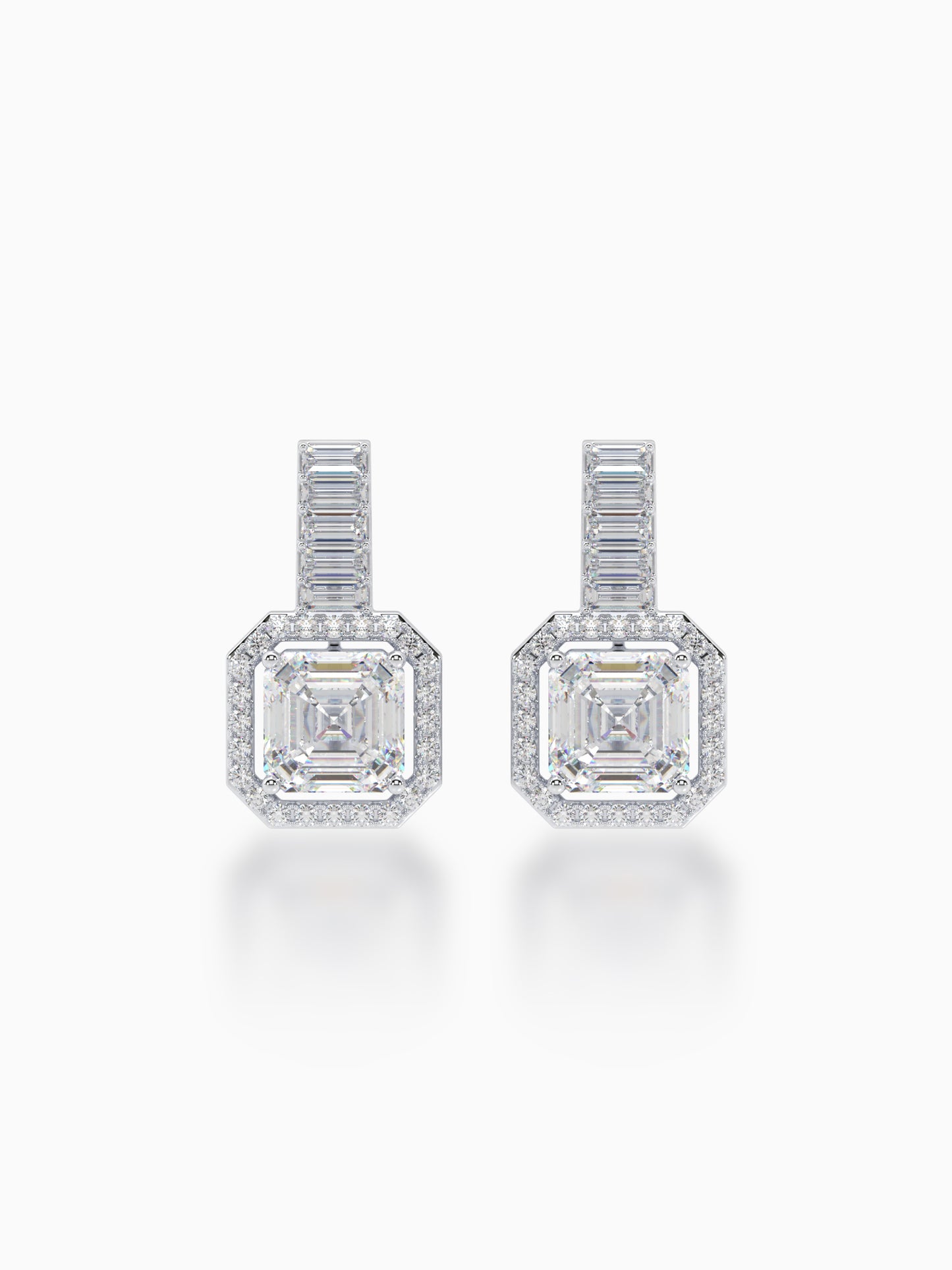 Embrace Diamond Halo Earrings