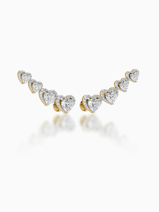 Heart Throbe Diamond Earrings