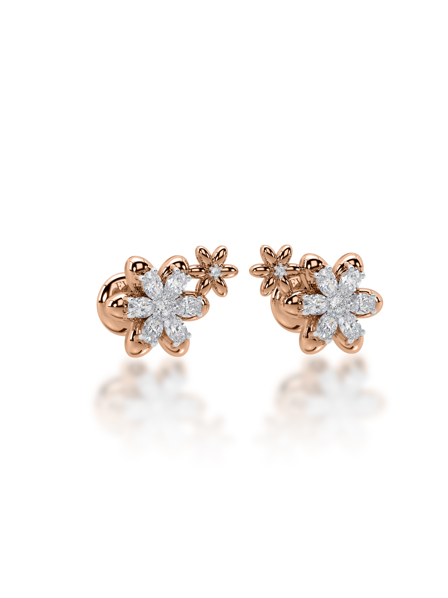 Blooming Buds Diamond Earrings