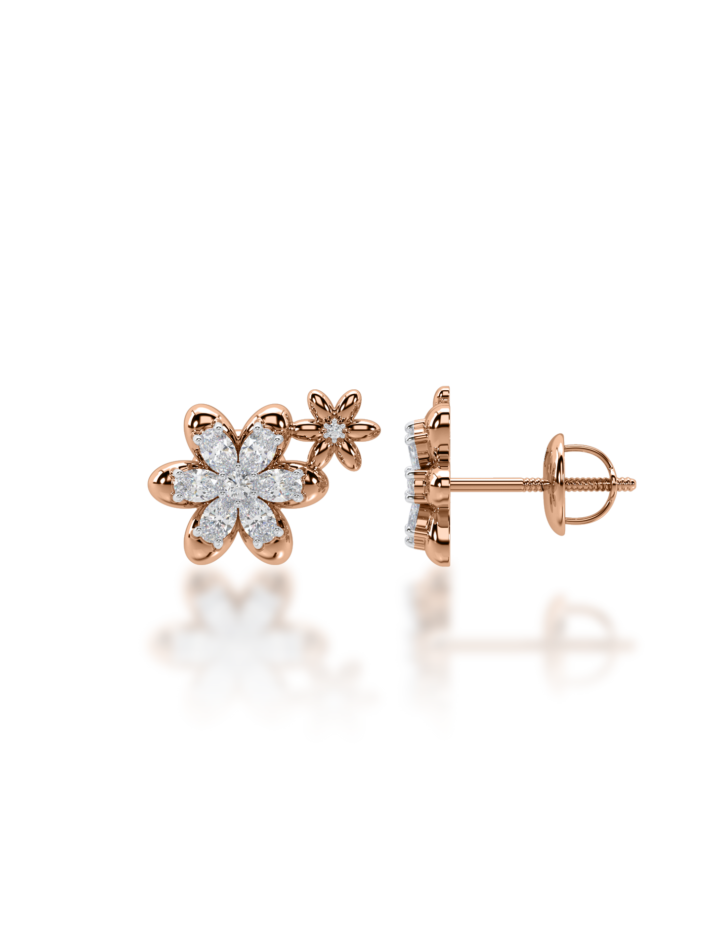 Blooming Buds Diamond Earrings