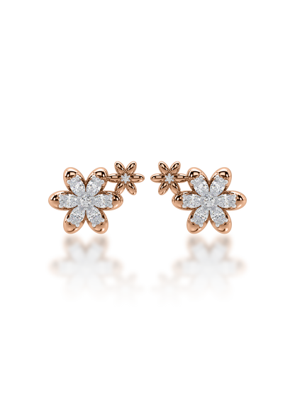 Blooming Buds Diamond Earrings