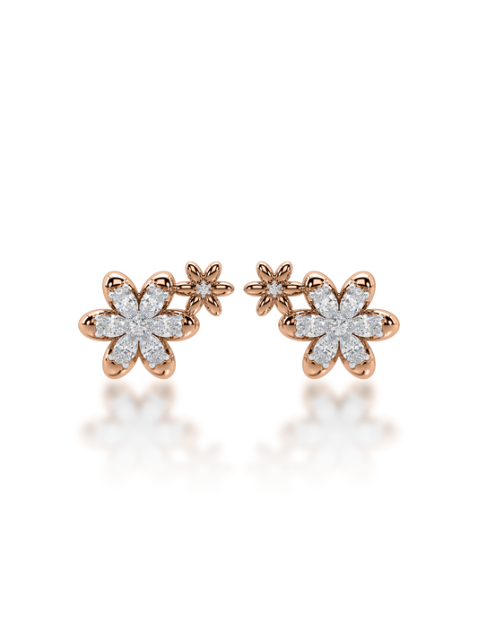 Blooming Buds Diamond Earrings