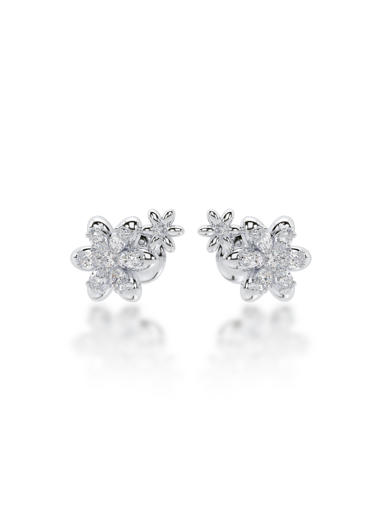 Blooming Buds Diamond Earrings