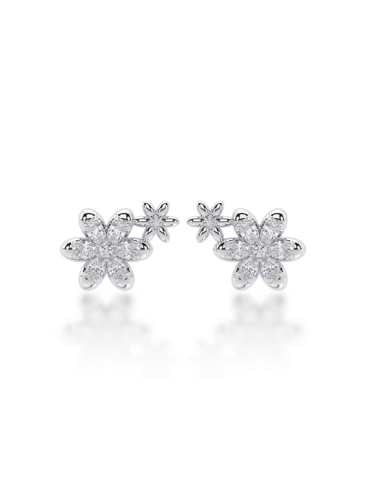 Blooming Buds Diamond Earrings