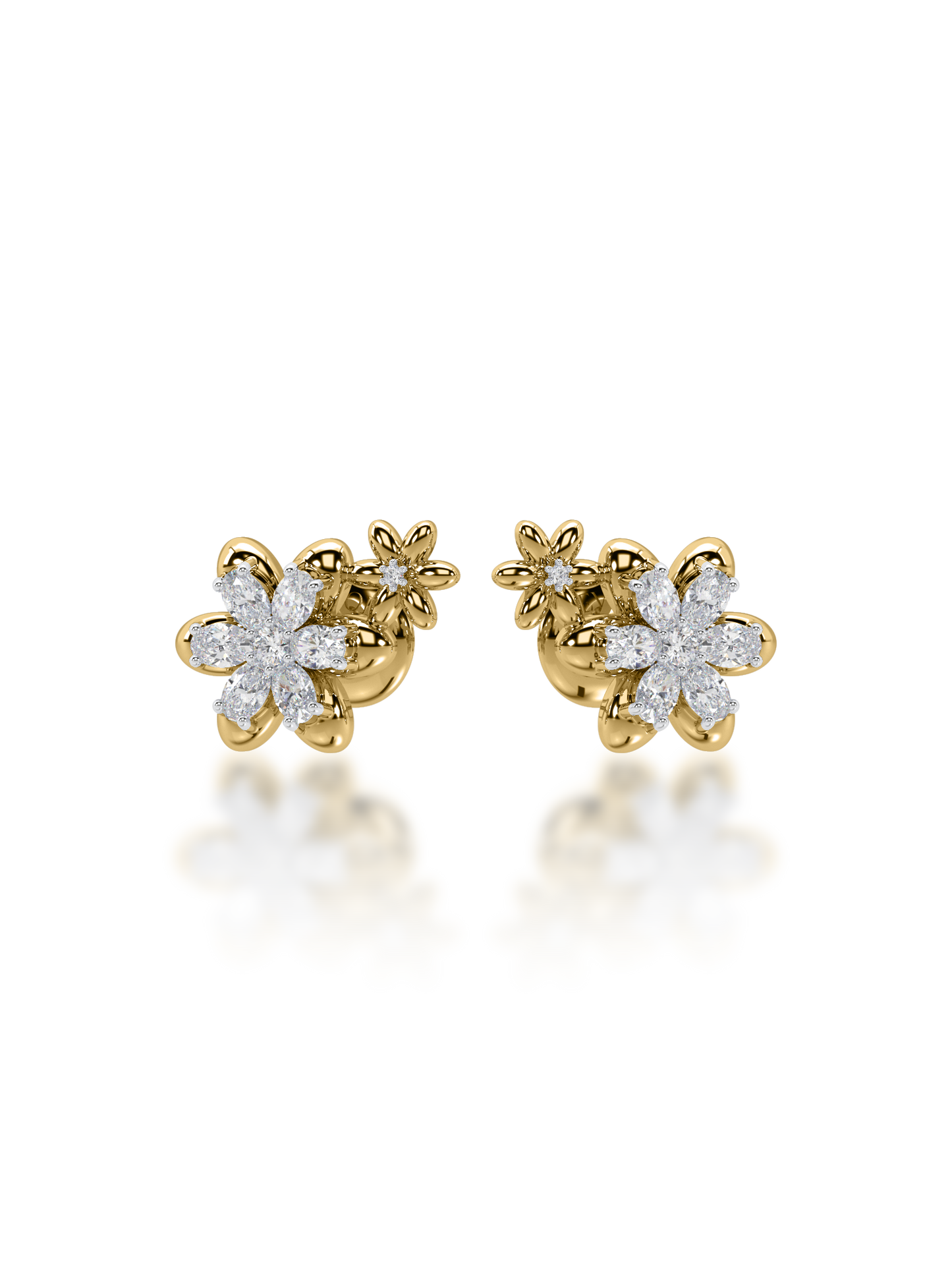 Blooming Buds Diamond Earrings