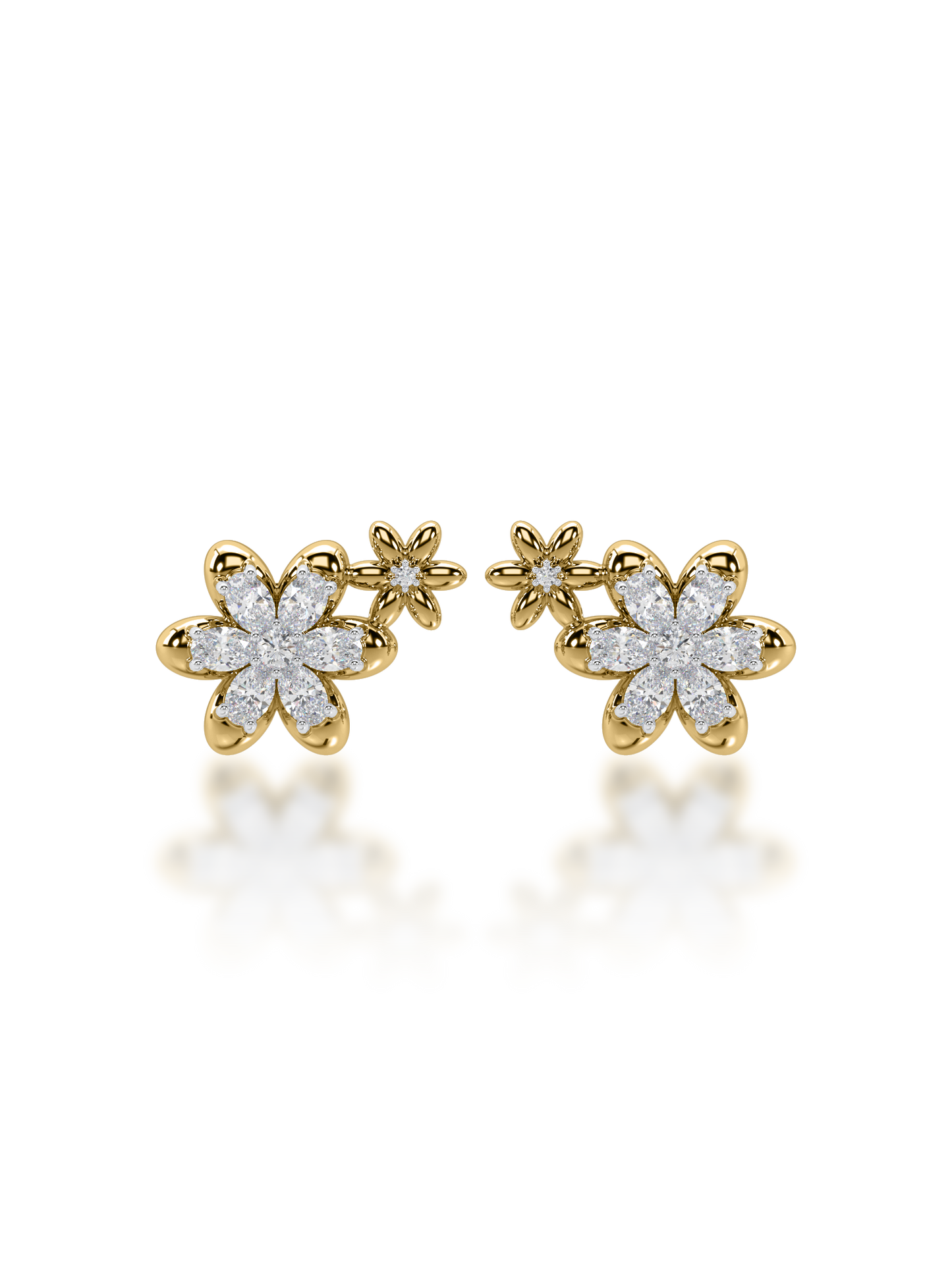 Blooming Buds Diamond Earrings