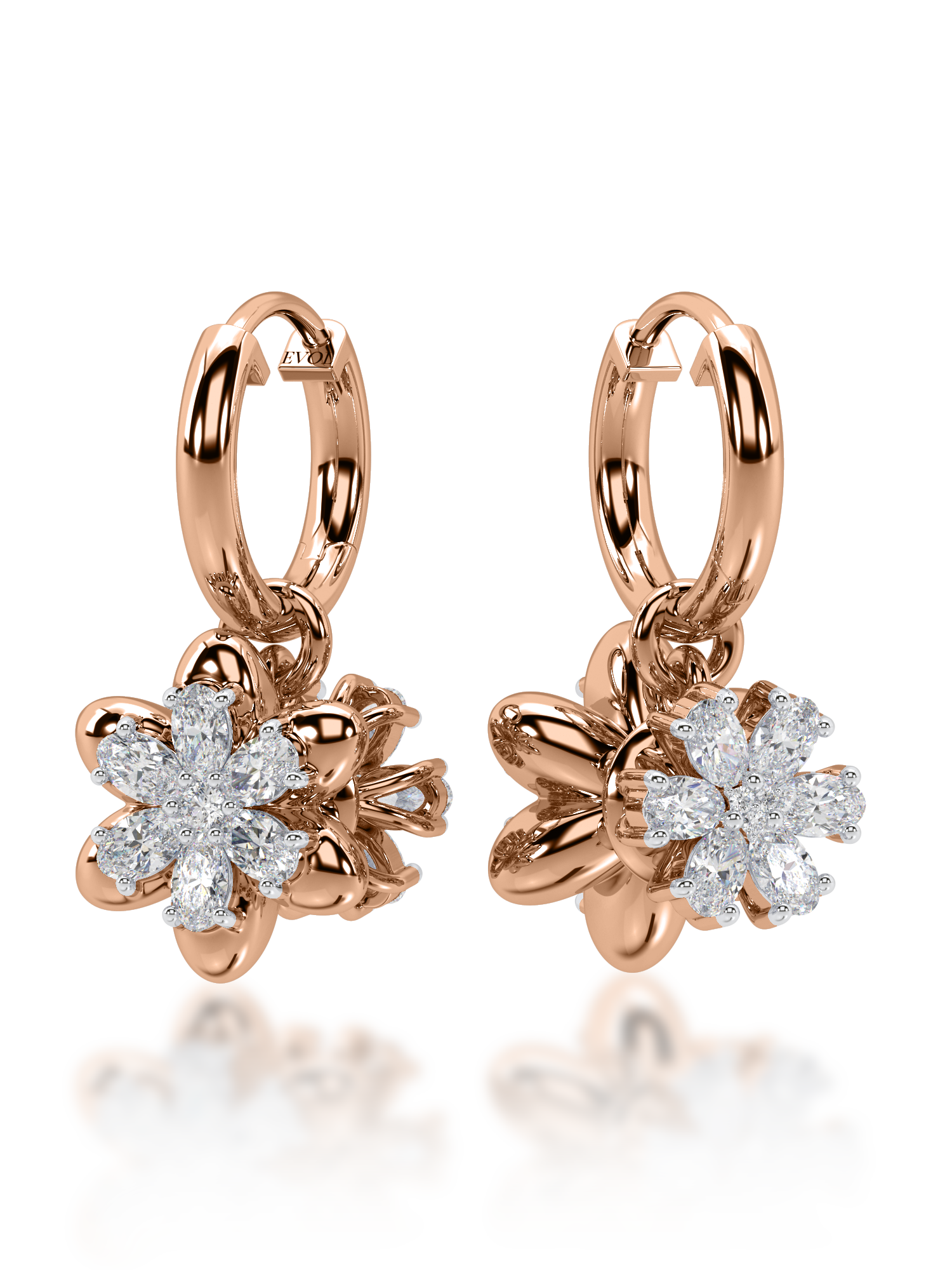 Yin & Yang Diamond Earrings - Evol Jewels
