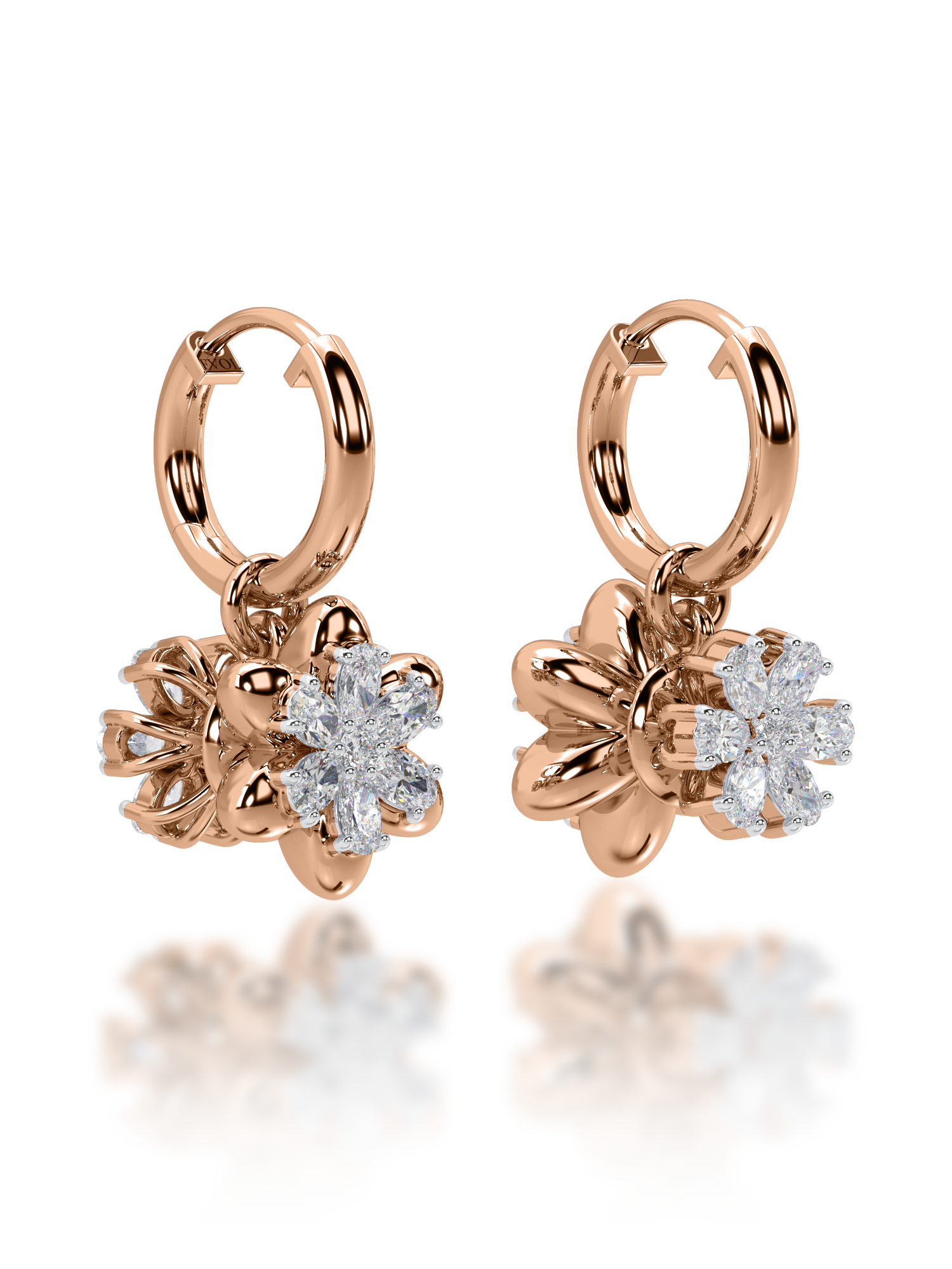 Yin & Yang Diamond Earrings - Evol Jewels