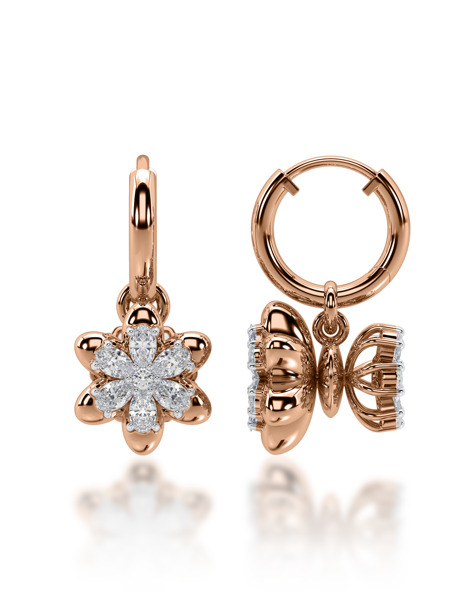 Yin & Yang Diamond Earrings - Evol Jewels