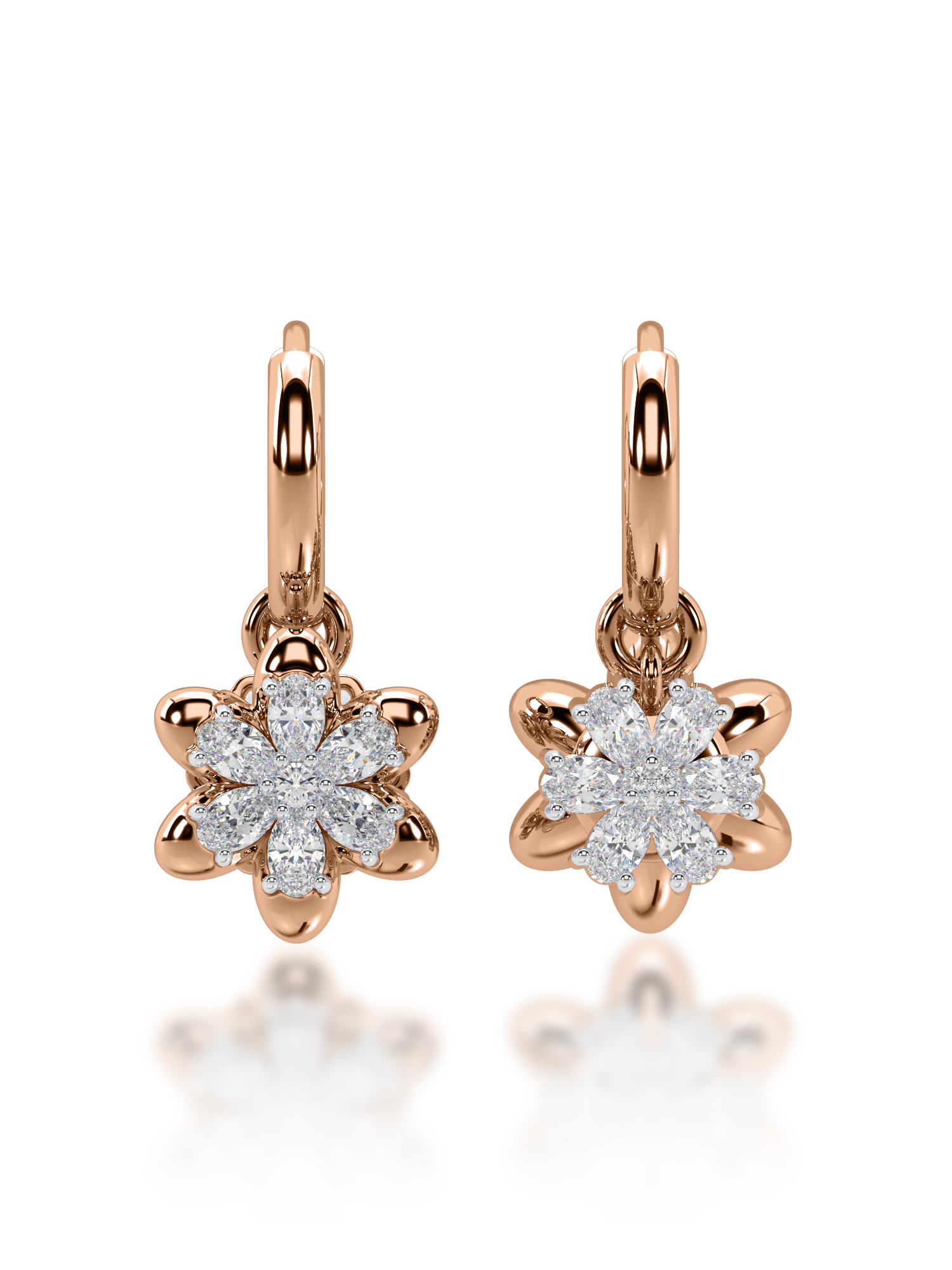 Yin & Yang Diamond Earrings - Evol Jewels