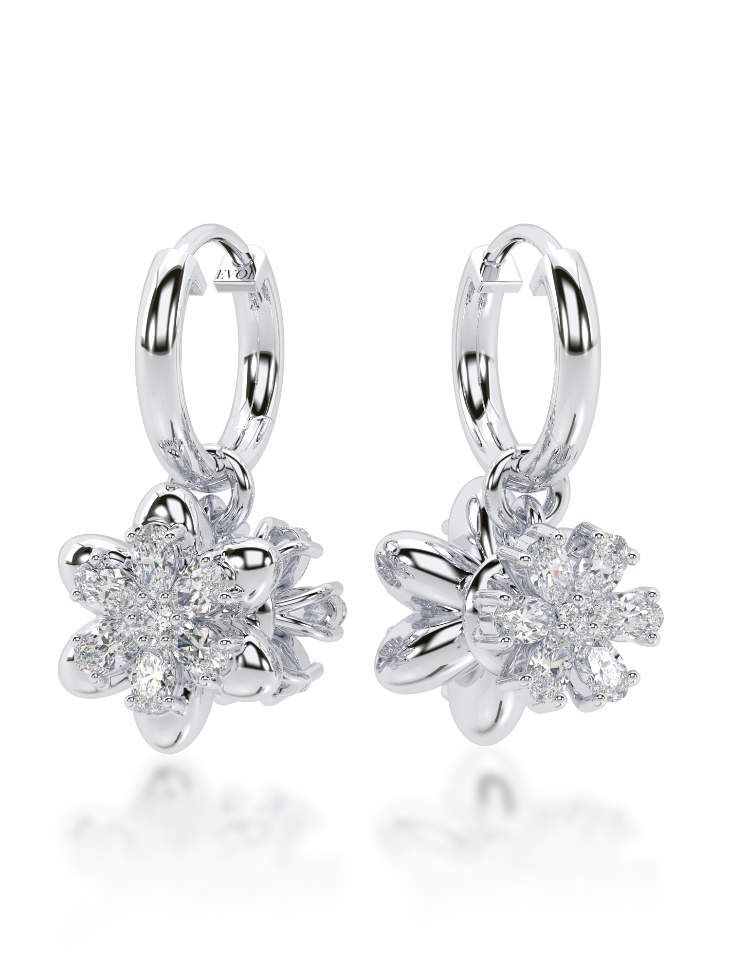 Yin & Yang Diamond Earrings - Evol Jewels