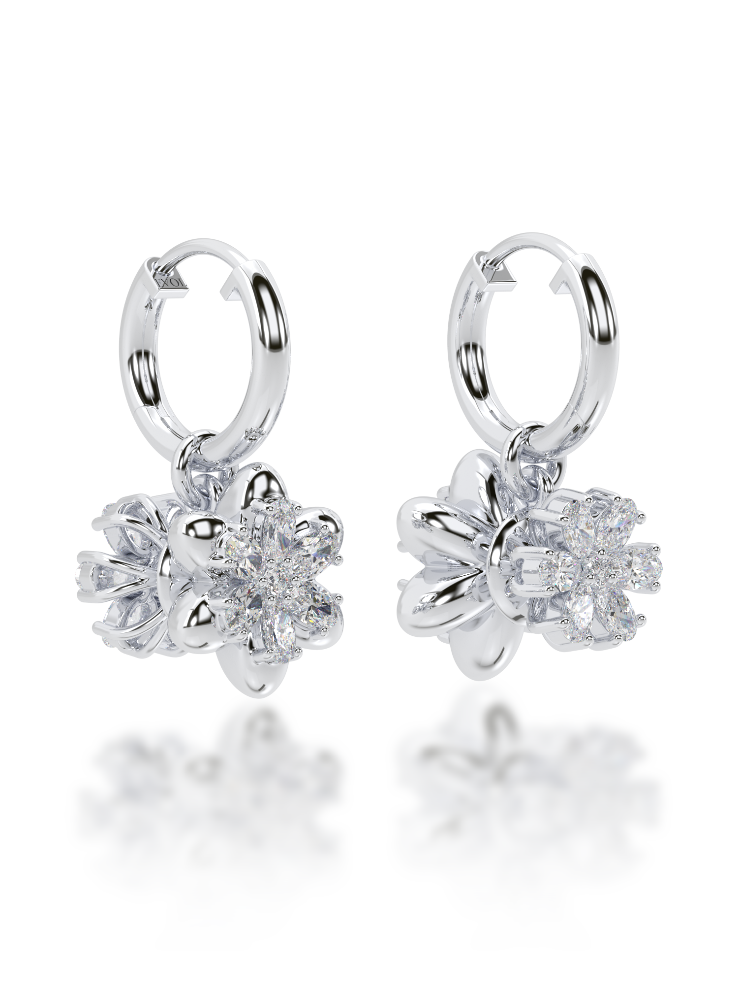 Yin & Yang Diamond Earrings - Evol Jewels