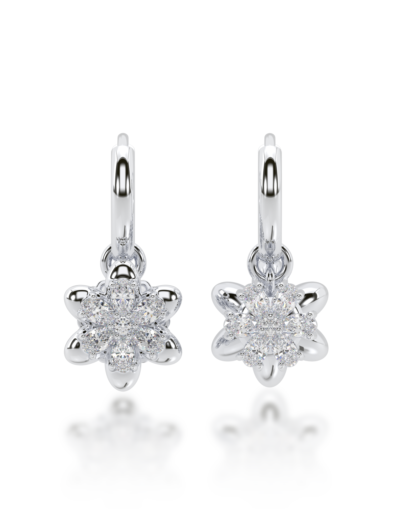 Yin & Yang Diamond Earrings - Evol Jewels