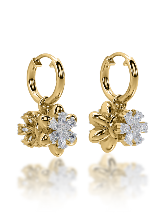 Yin & Yang Diamond Earrings - Evol Jewels