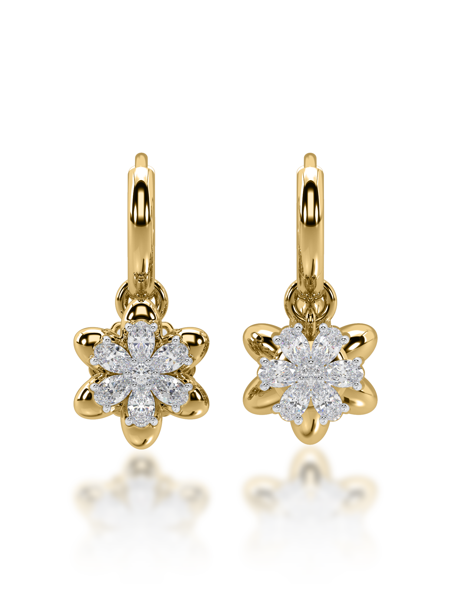 Yin & Yang Diamond Earrings - Evol Jewels