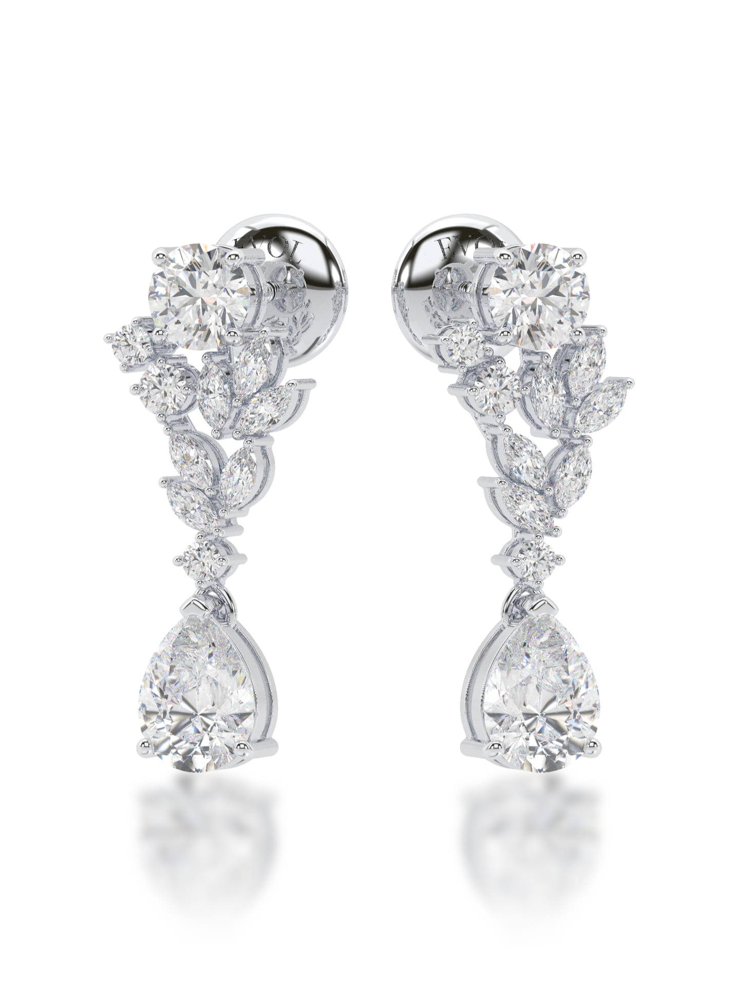 Enchanted Garden Diamond Drop Earrings