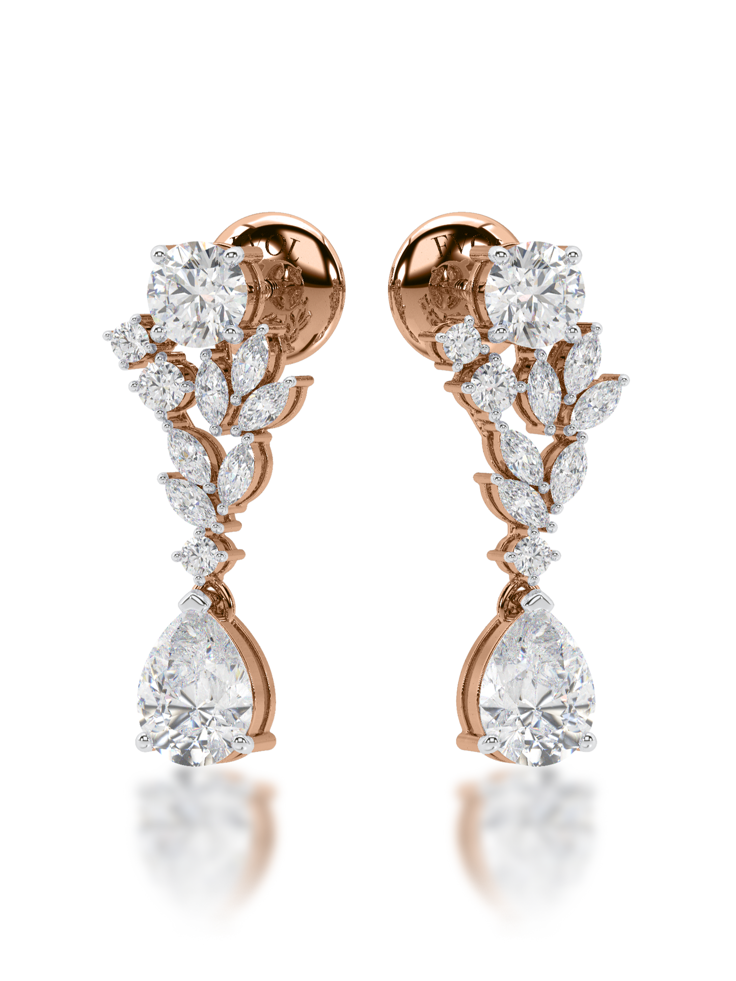 Enchanted Garden Diamond Drop Earrings