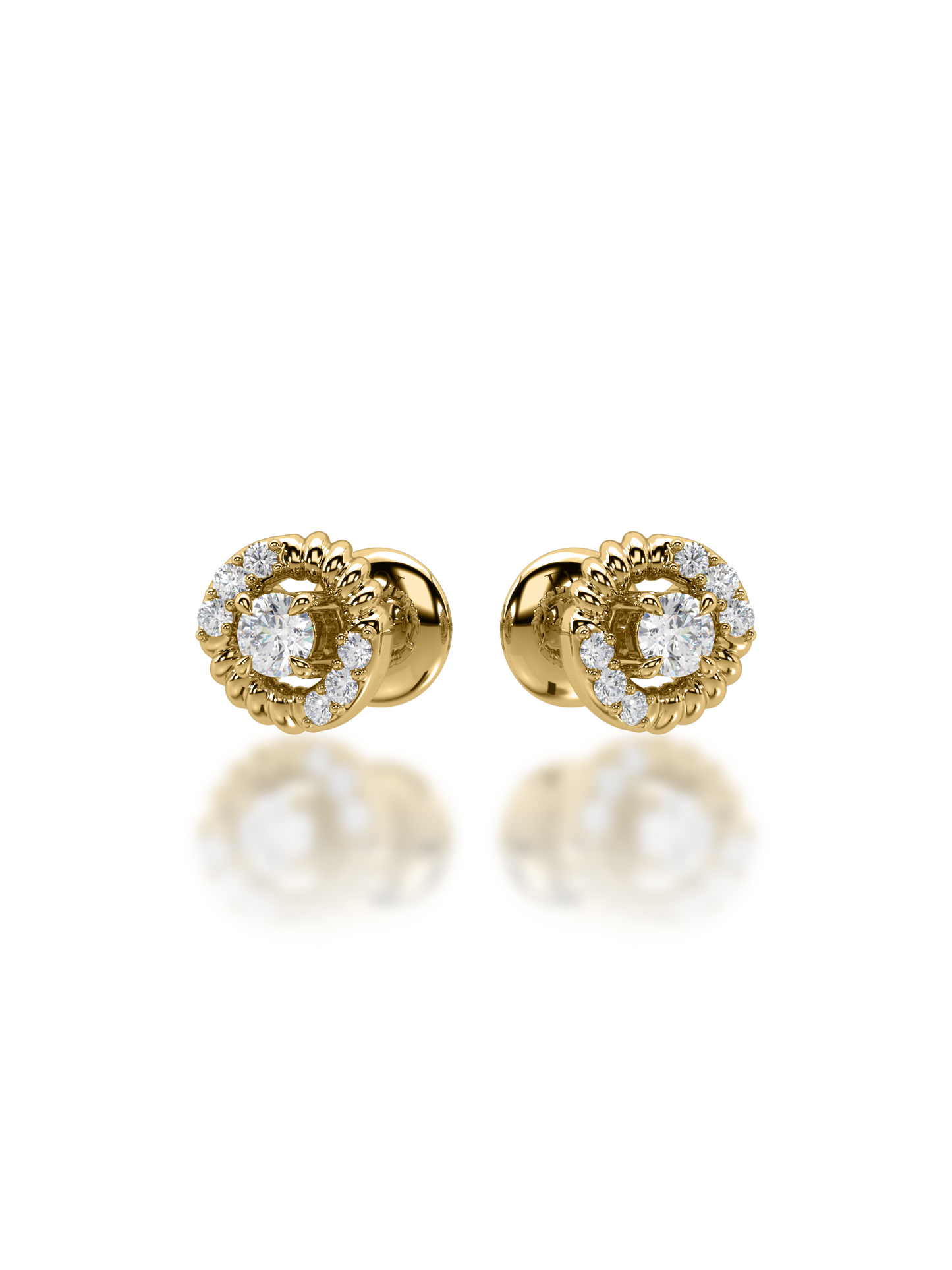 Rosette Diamond Earrings