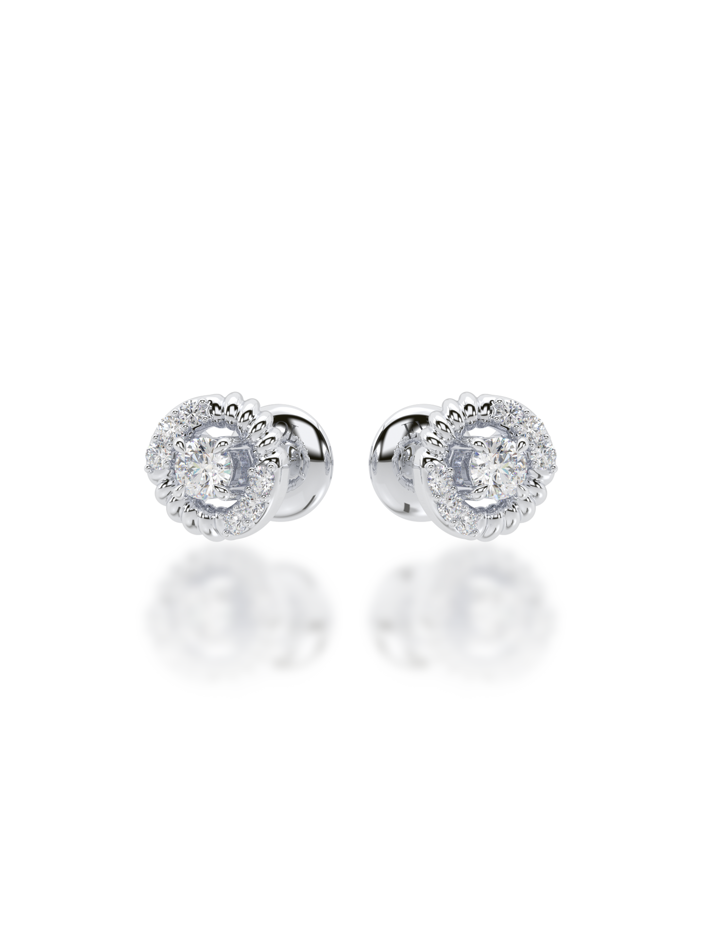 Rosette Diamond Earrings