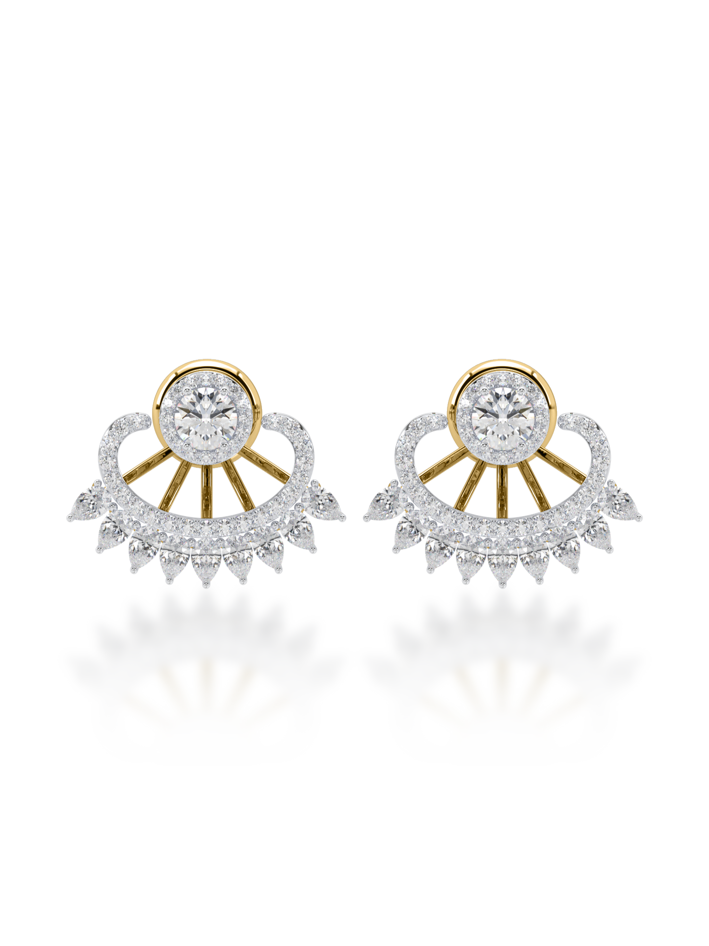 Sunburst Radiance Diamond Earrings