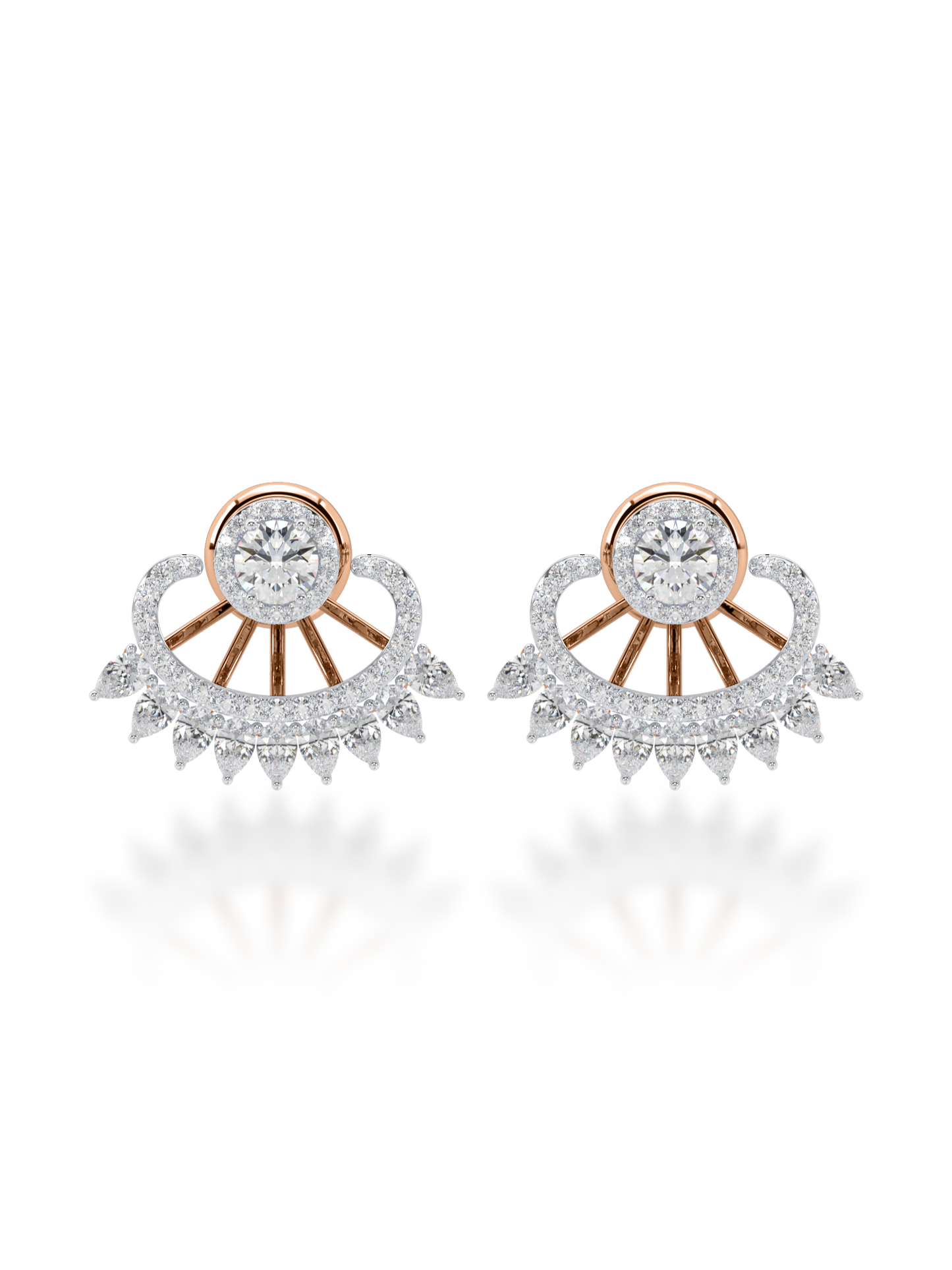 Sunburst Radiance Diamond Earrings