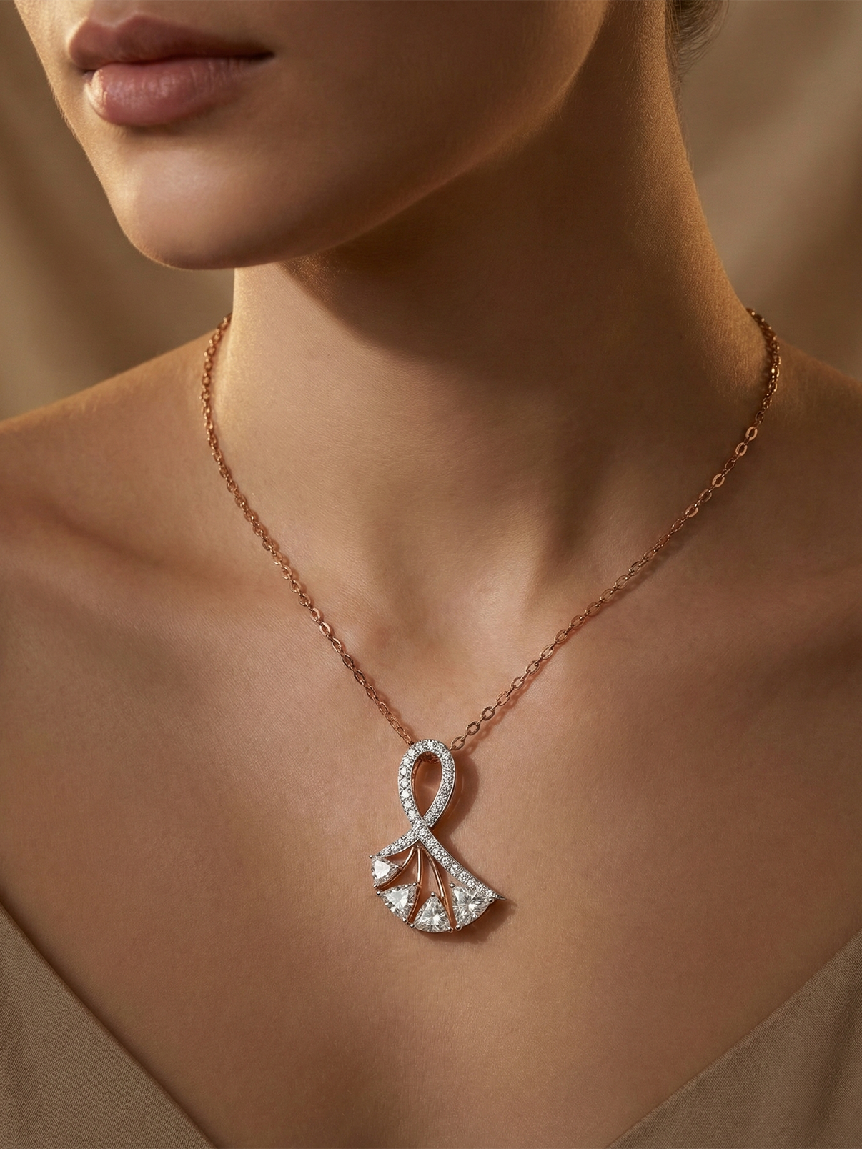 Elysium diamond pendant