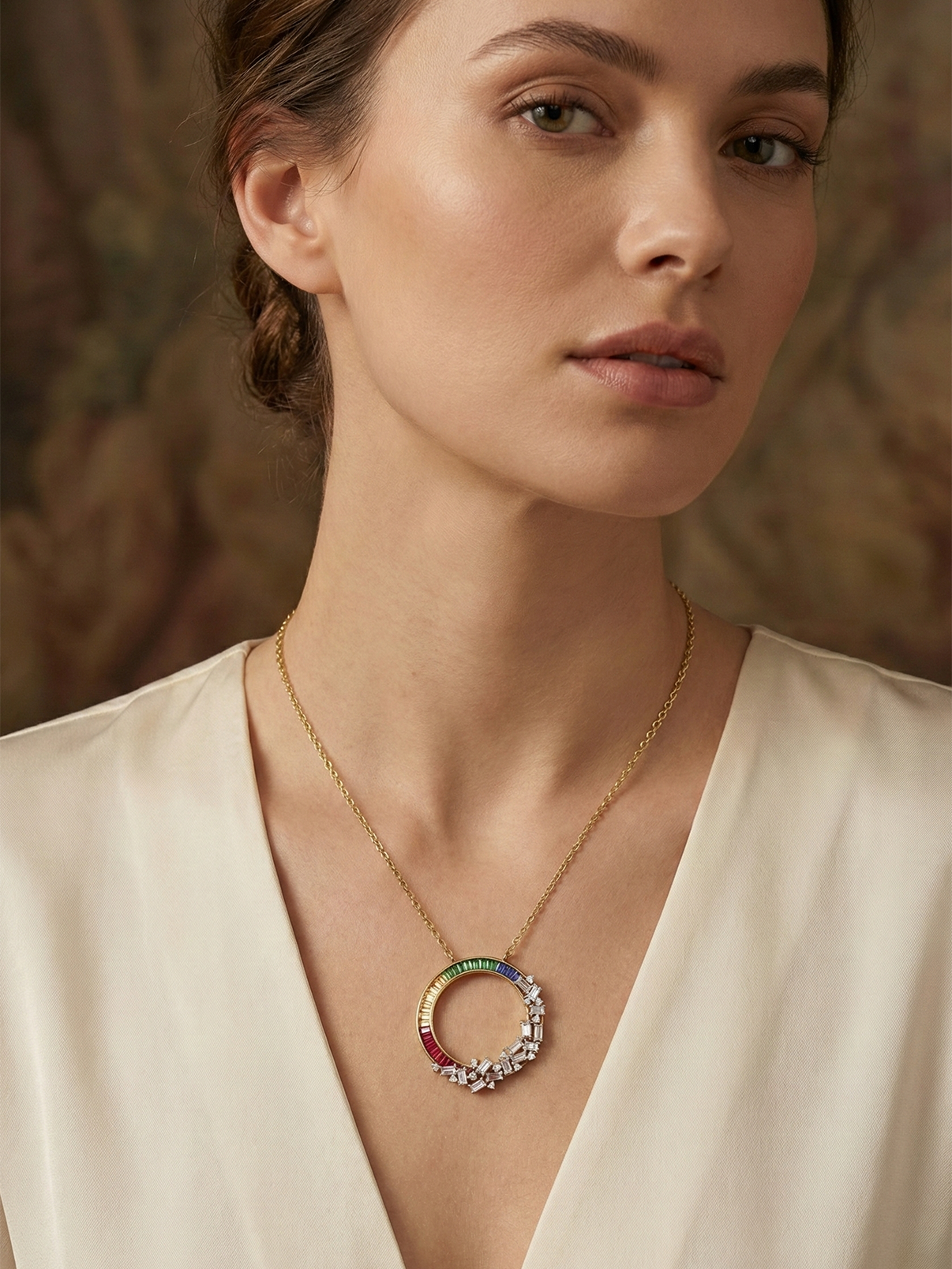 Frostfall Diamond Pendant