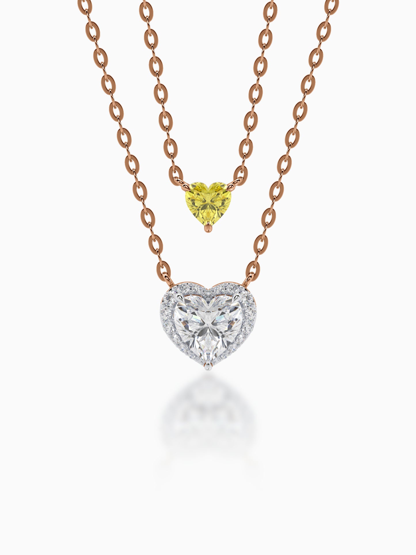 Star-crossed Lovers Diamond Pendant