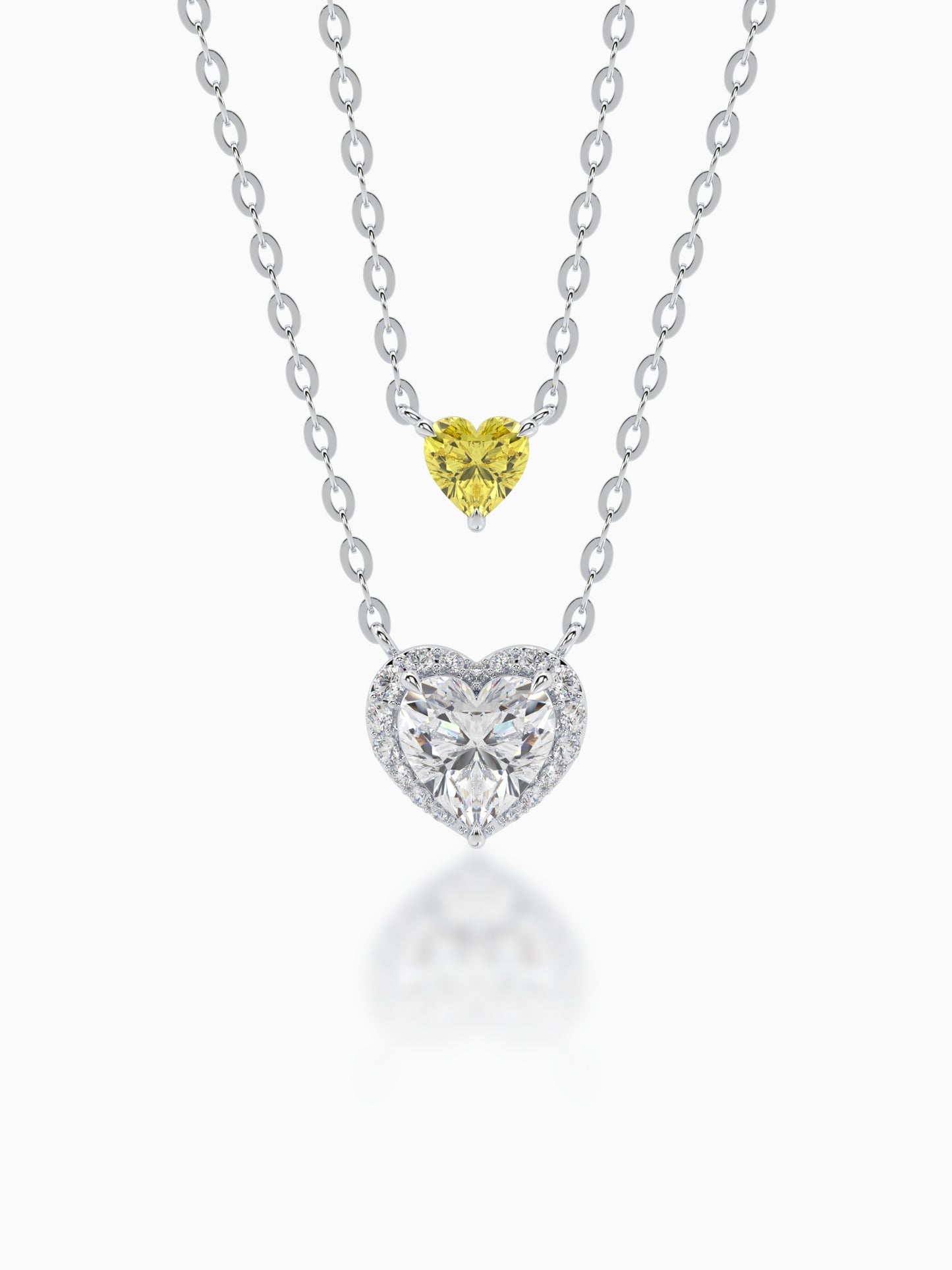 Star-crossed Lovers Diamond Pendant