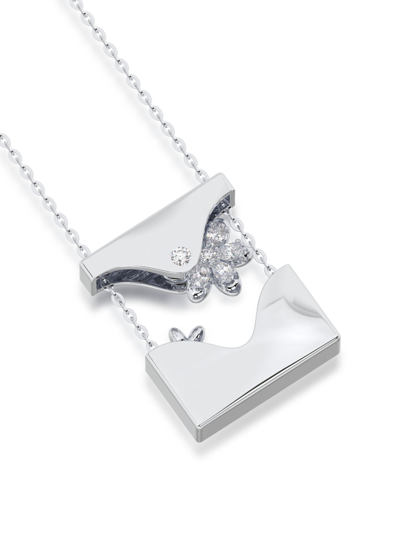 Sunlit Memory Diamond Pendant