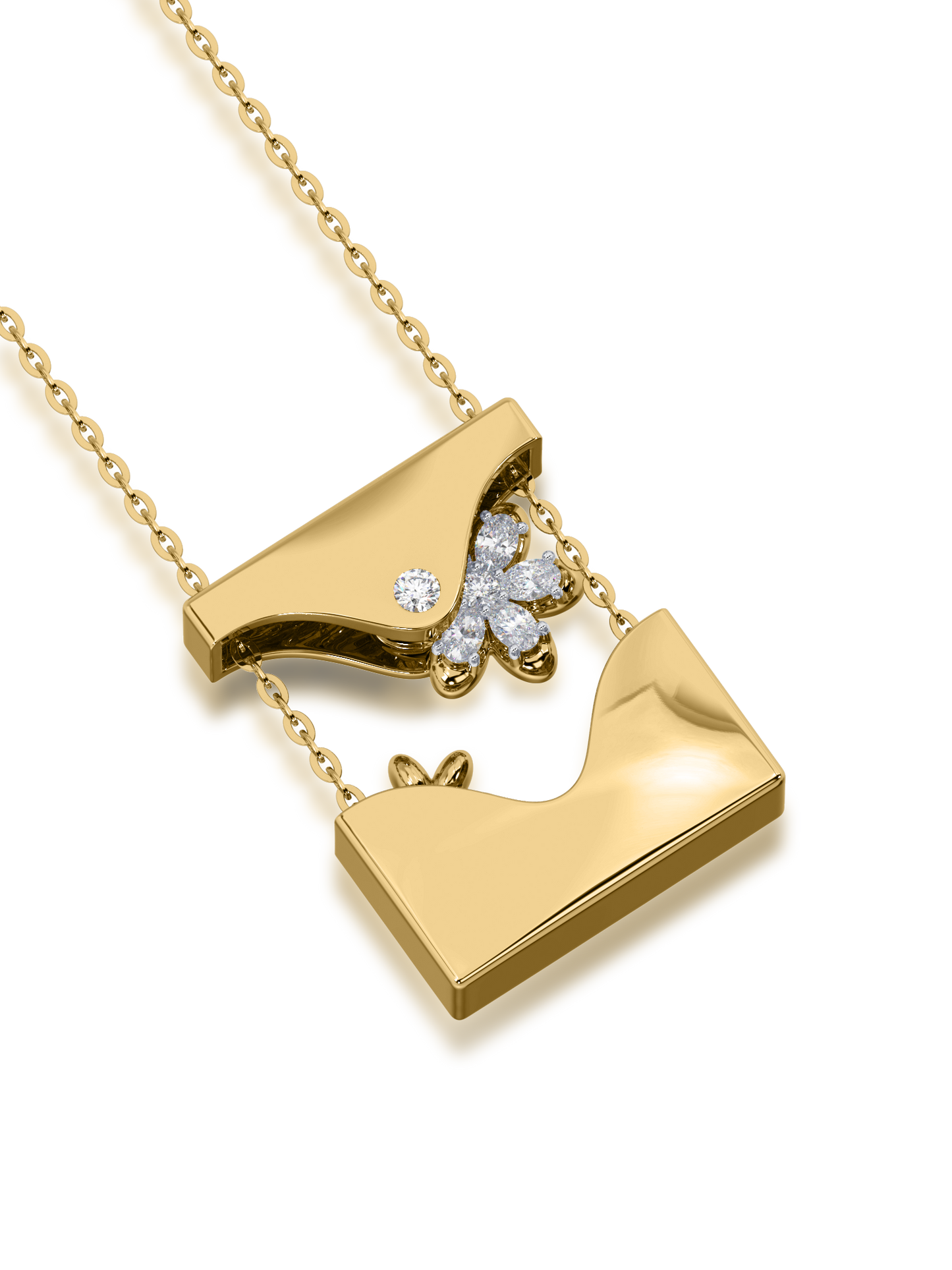 Sunlit Memory Diamond Pendant