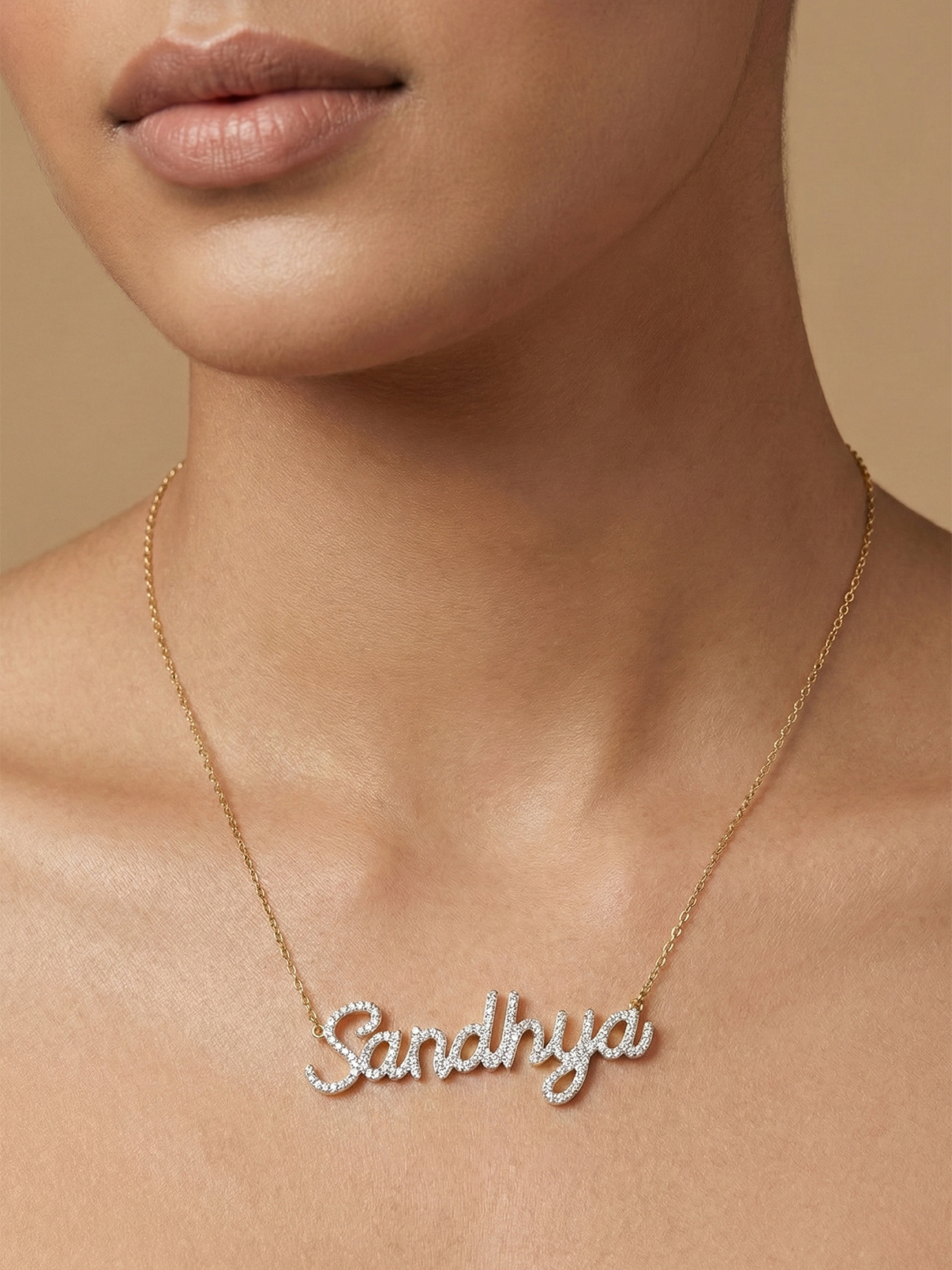 Bespoke Diamond Name Necklace