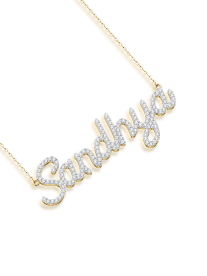 Bespoke Diamond Name Pendant