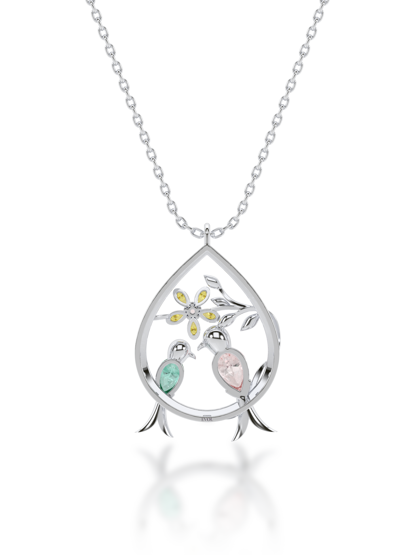 Bloom Pear Medallion Pendant