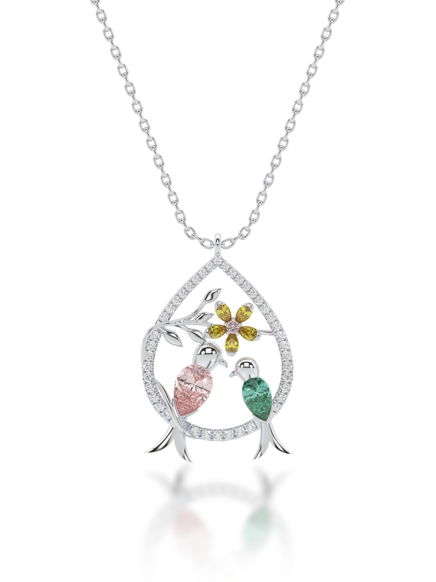 Bloom Pear Medallion Pendant