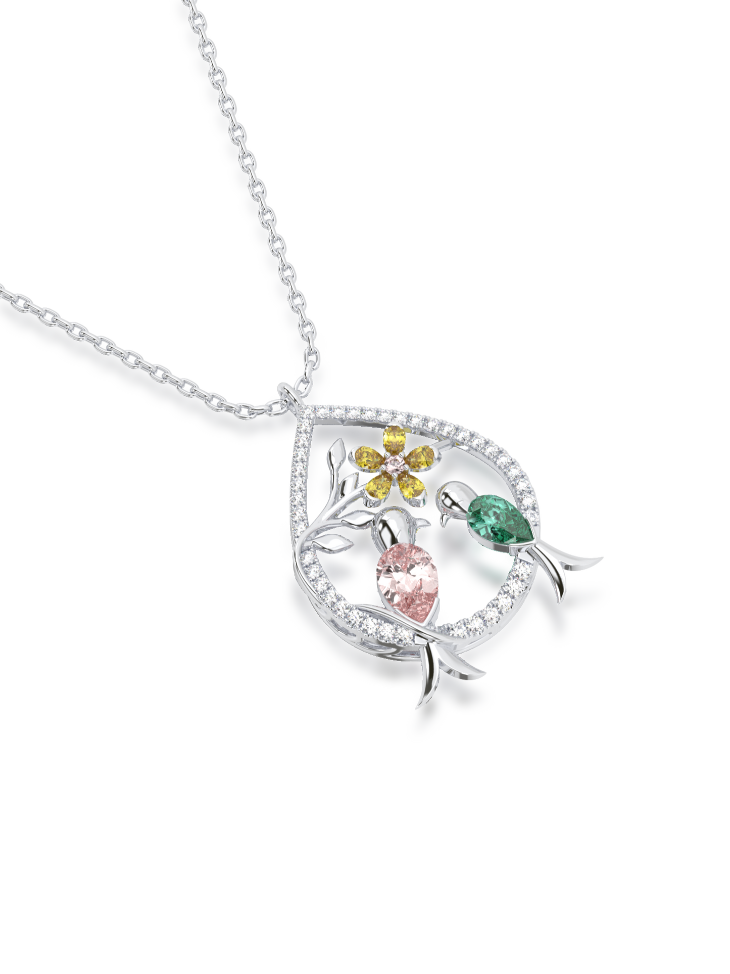 Bloom Pear Medallion Pendant