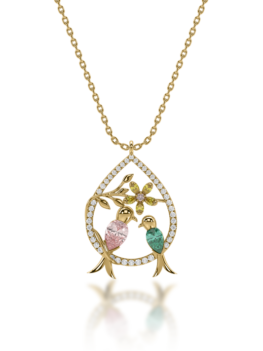 Bloom Pear Medallion Pendant