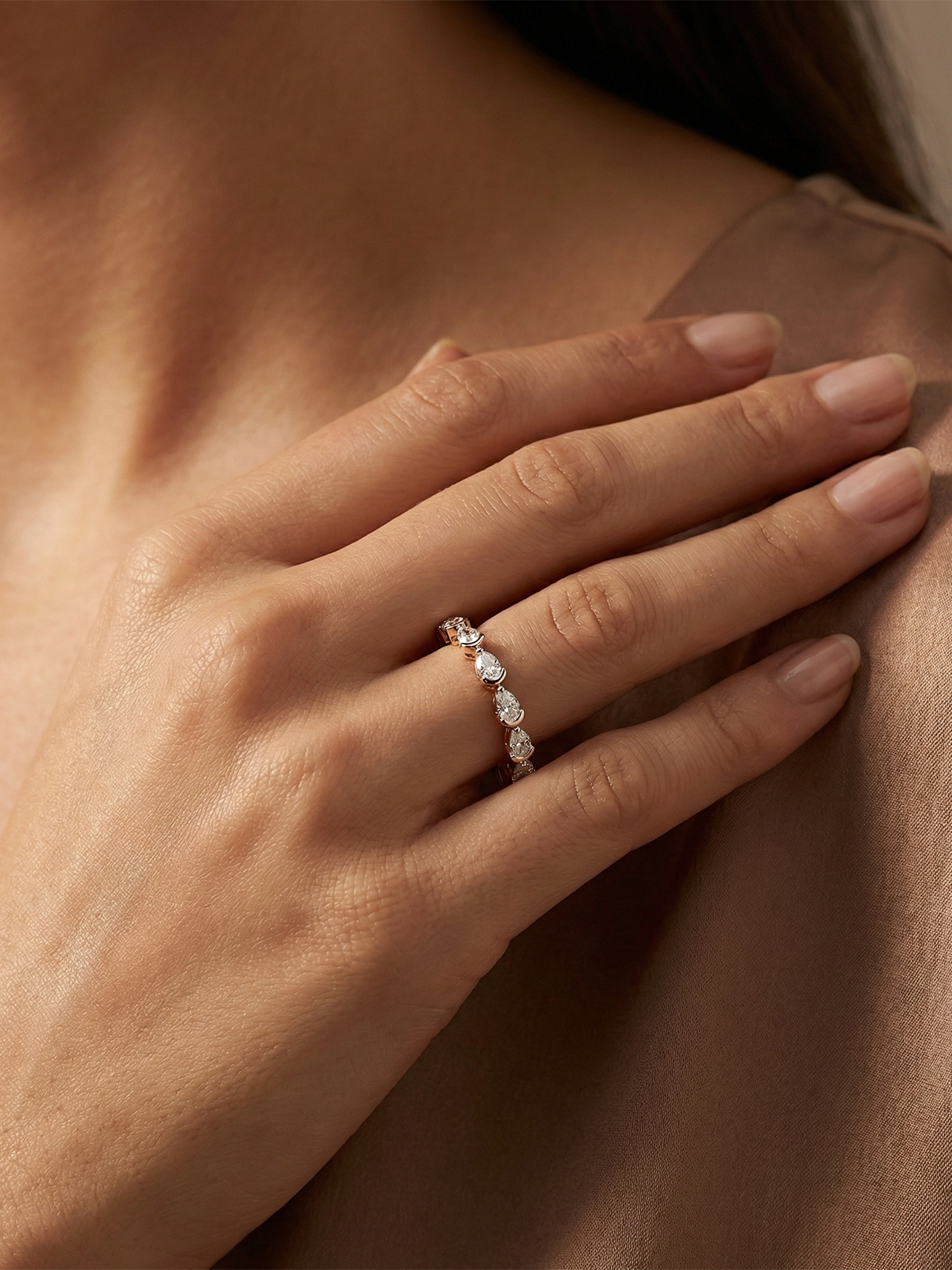 Dew drops eternity ring