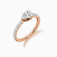 Pear Diamond Accent Ring