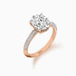 Radiant bloom diamond ring