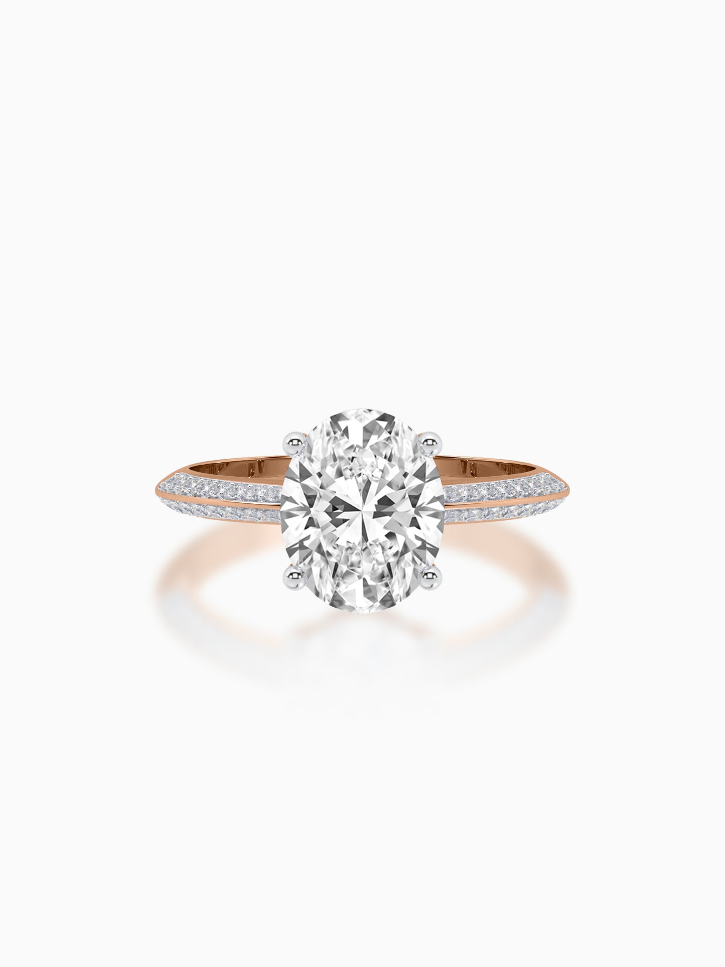 Radiant bloom diamond ring