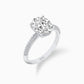 Radiant bloom diamond ring