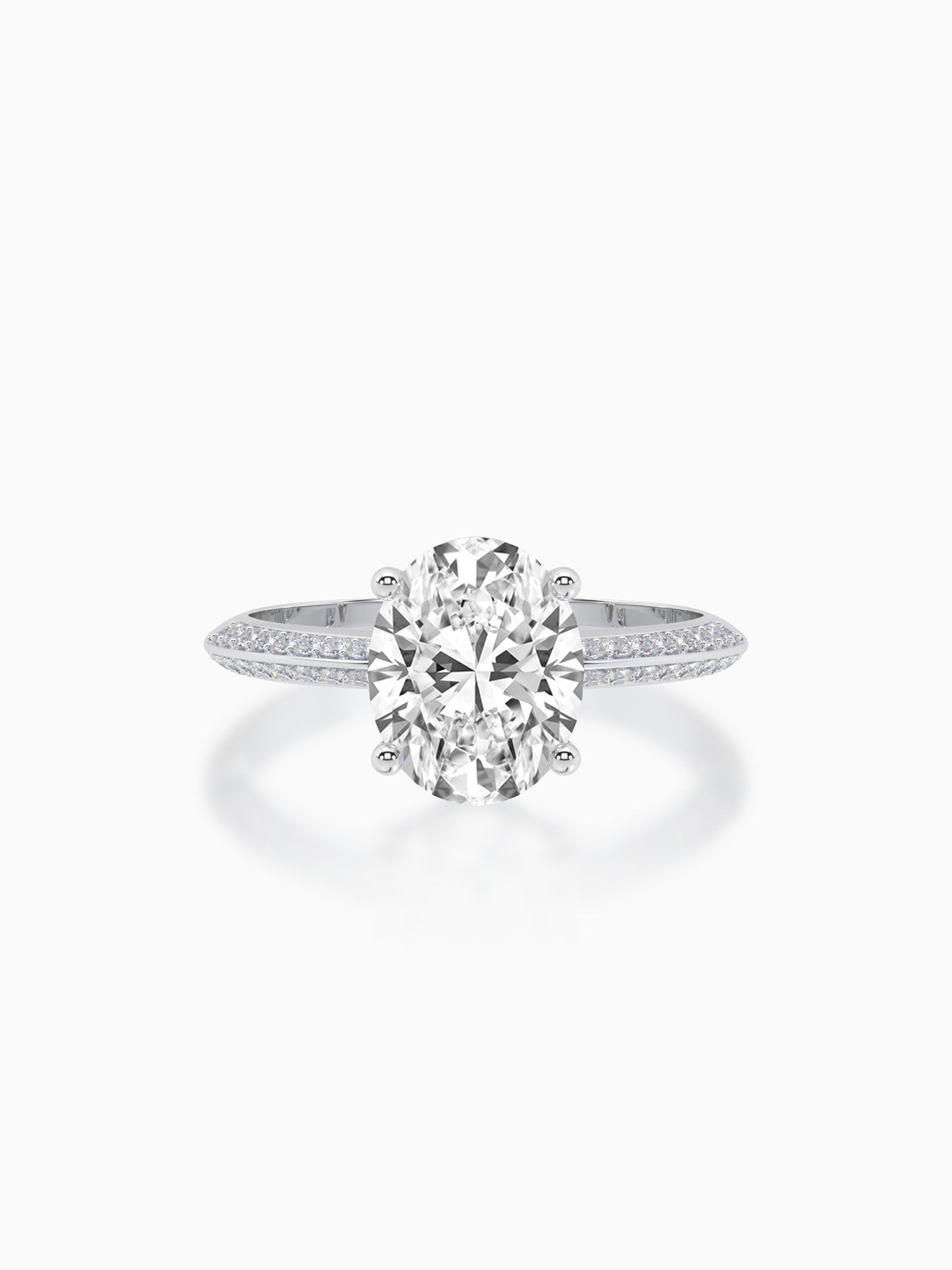 Radiant bloom diamond ring