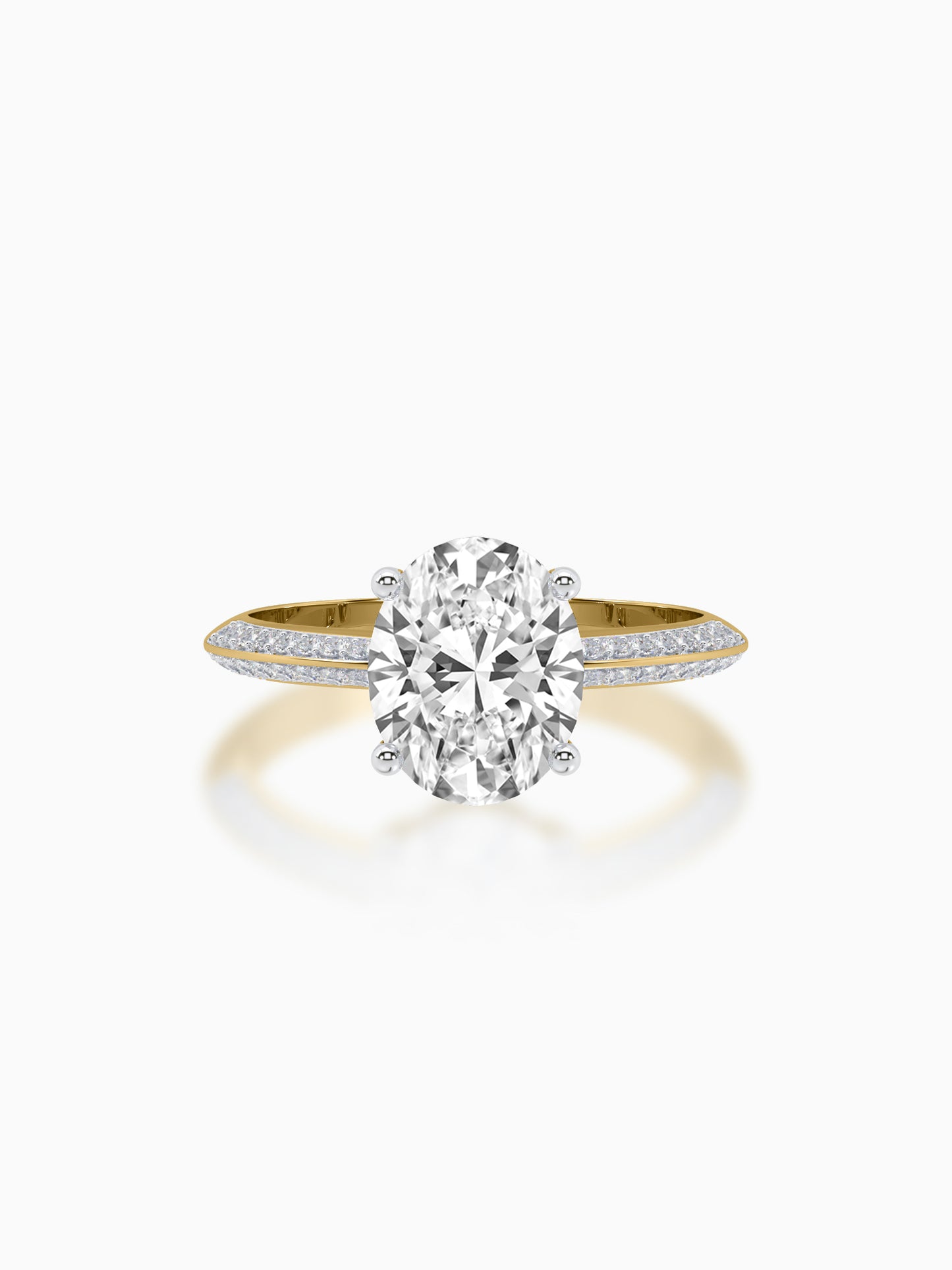 Radiant bloom diamond ring