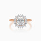 Timeless floral diamond ring